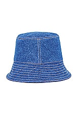 Moncler Bucket Hat in Blue, view 2, click to view large image.