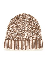 Moncler Beanie in Beige, view 3, click to view large image.