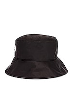 Moncler Berretto Bucket Hat in Black, view 3, click to view large image.