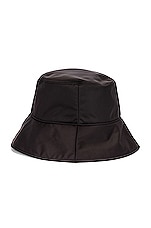 Moncler Berretto Bucket Hat in Black, view 4, click to view large image.