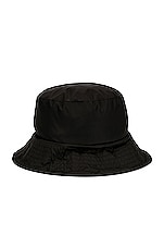 Moncler Bucket Hat in Black, view 3, click to view large image.
