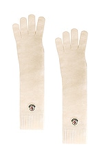 Moncler Wool Gloves in White, view 1, click to view large image.