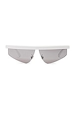 Moncler Acetate Sunglasses in White, view 1, click to view large image.