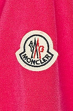 Moncler Terry Shirt Dress in Pink, view 4, click to view large image.
