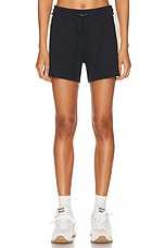 Moncler Drawstring Short in Black, view 2, click to view large image.