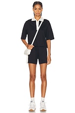 Moncler Drawstring Short in Black, view 5, click to view large image.