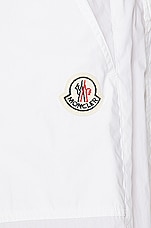 Moncler Long Short in White, view 6, click to view large image.