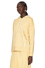 Moncler Hooded Sweatshirt in Yellow, view 3, click to view large image.