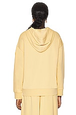 Moncler Hooded Sweatshirt in Yellow, view 4, click to view large image.