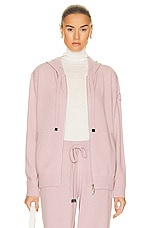 Moncler Cashmere Knit Cardigan in Pink, view 1, click to view large image.