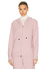 Moncler Cashmere Knit Cardigan in Pink, view 2, click to view large image.