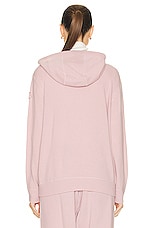 Moncler Cashmere Knit Cardigan in Pink, view 5, click to view large image.