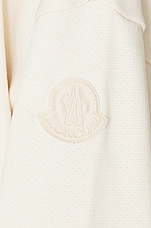 Moncler Laced Up Hoodie in White, view 6, click to view large image.
