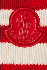 Moncler Long Sleeve Sweater in Red Stripe, view 6, click to view large image.