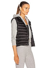 Moncler Liane Vest in Black, view 3, click to view large image.