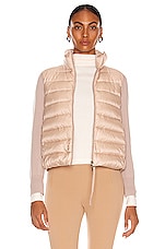 Moncler Maglia Cardigan Jacket in Blush, view 1, click to view large image.