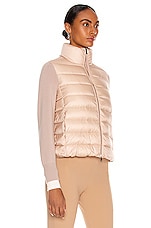 Moncler Maglia Cardigan Jacket in Blush, view 3, click to view large image.
