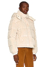 Moncler Daos Jacket in Ivory Corduroy, view 3, click to view large image.