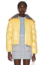 Moncler Arpont Bomber Jacket in Yellow, view 1, click to view large image.