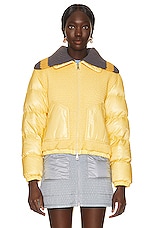 Moncler Arpont Bomber Jacket in Yellow, view 2, click to view large image.