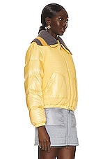 Moncler Arpont Bomber Jacket in Yellow, view 3, click to view large image.