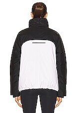 Moncler Matt Black Barbat Jacket in White, view 5, click to view large image.