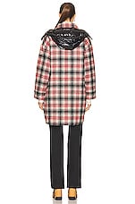 Moncler Plaid Shirt Jacket in Black Multi, view 5, click to view large image.