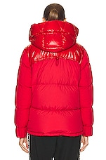 Moncler Etival Jacket in Red, view 4, click to view large image.