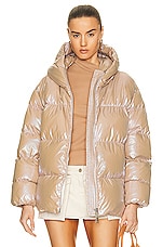 Moncler Frasne Jacket in Tan, view 1, click to view large image.