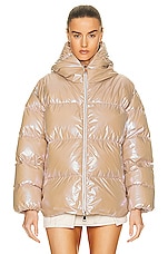 Moncler Frasne Jacket in Tan, view 2, click to view large image.