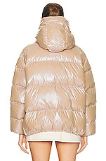 Moncler Frasne Jacket in Tan, view 5, click to view large image.