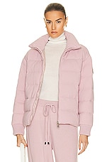 Moncler Cayeux Cashmere Jacket in Pink, view 2, click to view large image.