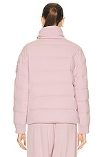 Moncler Cayeux Cashmere Jacket in Pink, view 5, click to view large image.
