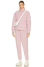 Moncler Cayeux Cashmere Jacket in Pink, view 6, click to view large image.