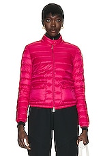 Moncler Lans Jacket in Fuchsia, view 1, click to view large image.