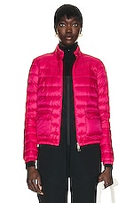 Moncler Lans Jacket in Fuchsia, view 2, click to view large image.