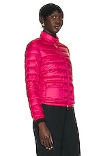 Moncler Lans Jacket in Fuchsia, view 3, click to view large image.