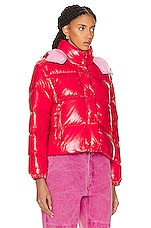 Moncler Mauleon Jacket in Red, view 3, click to view large image.