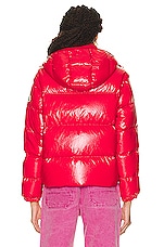 Moncler Mauleon Jacket in Red, view 5, click to view large image.
