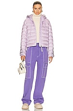 Moncler Sylans Jacket in Purple, view 6, click to view large image.