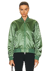 Moncler Ter Bomber Jacket in Green, view 1, click to view large image.