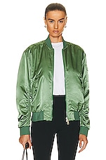 Moncler Ter Bomber Jacket in Green, view 2, click to view large image.