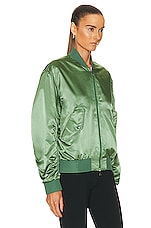 Moncler Ter Bomber Jacket in Green, view 3, click to view large image.