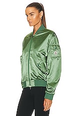 Moncler Ter Bomber Jacket in Green, view 4, click to view large image.