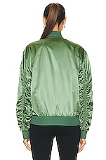 Moncler Ter Bomber Jacket in Green, view 5, click to view large image.