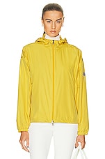 Moncler Tyx Jacket in Yellow, view 1, click to view large image.