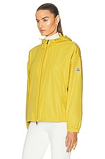Moncler Tyx Jacket in Yellow, view 4, click to view large image.