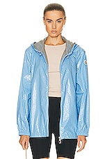 Moncler Wuisse Jacket in Blue, view 2, click to view large image.