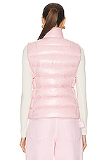 Moncler Ghany Vest in Pink, view 4, click to view large image.