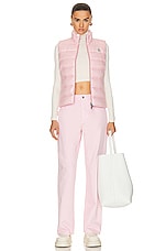 Moncler Ghany Vest in Pink, view 5, click to view large image.